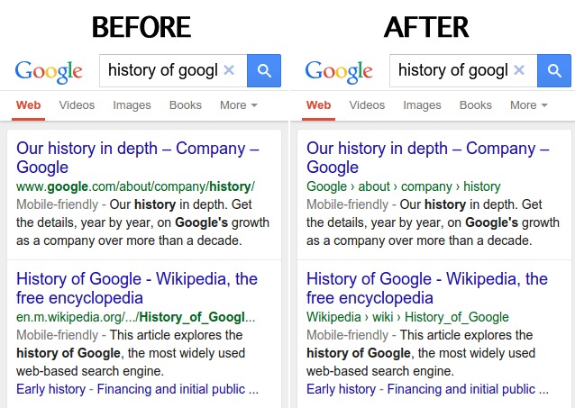 Google improves the way URLs look in mobile search results 