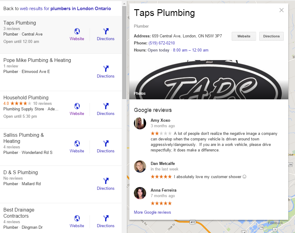 New Google Local Search Results Finder