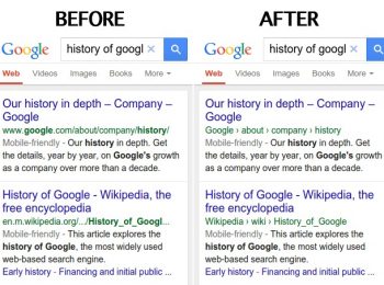 Google improves the way URLs look in mobile search results