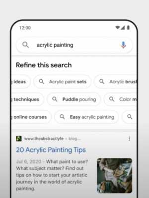An example of” Refine this Search” in the Google SERP – Ontario SEO