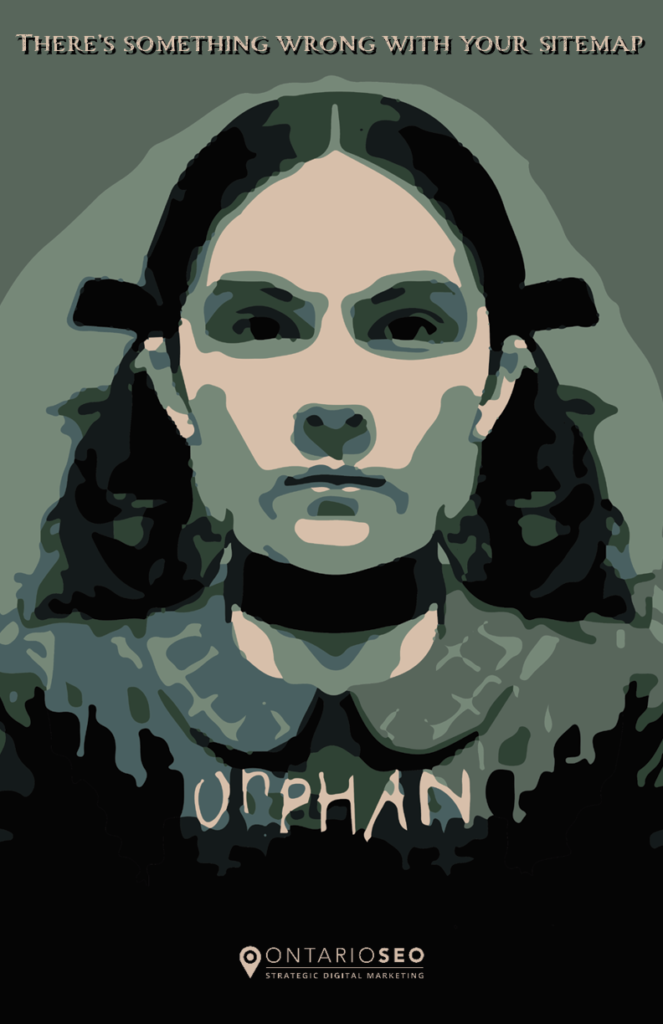Orphan Movie Poster with a Digital Marketing Twist