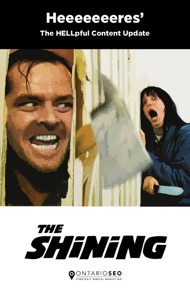 The Shining Movie Poster with a Digital Marketing Twist