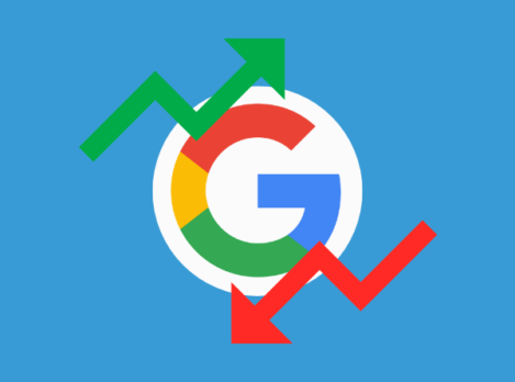 Google trends icon with extra arrows