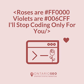Roses are #FF0000 Violets are #006CFF I'll Stop Coding Only For You