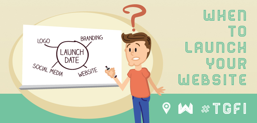 When to launch your website infographic